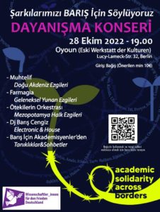 Read more about the article Şarkılarımızı Barış İçin Söylüyoruz